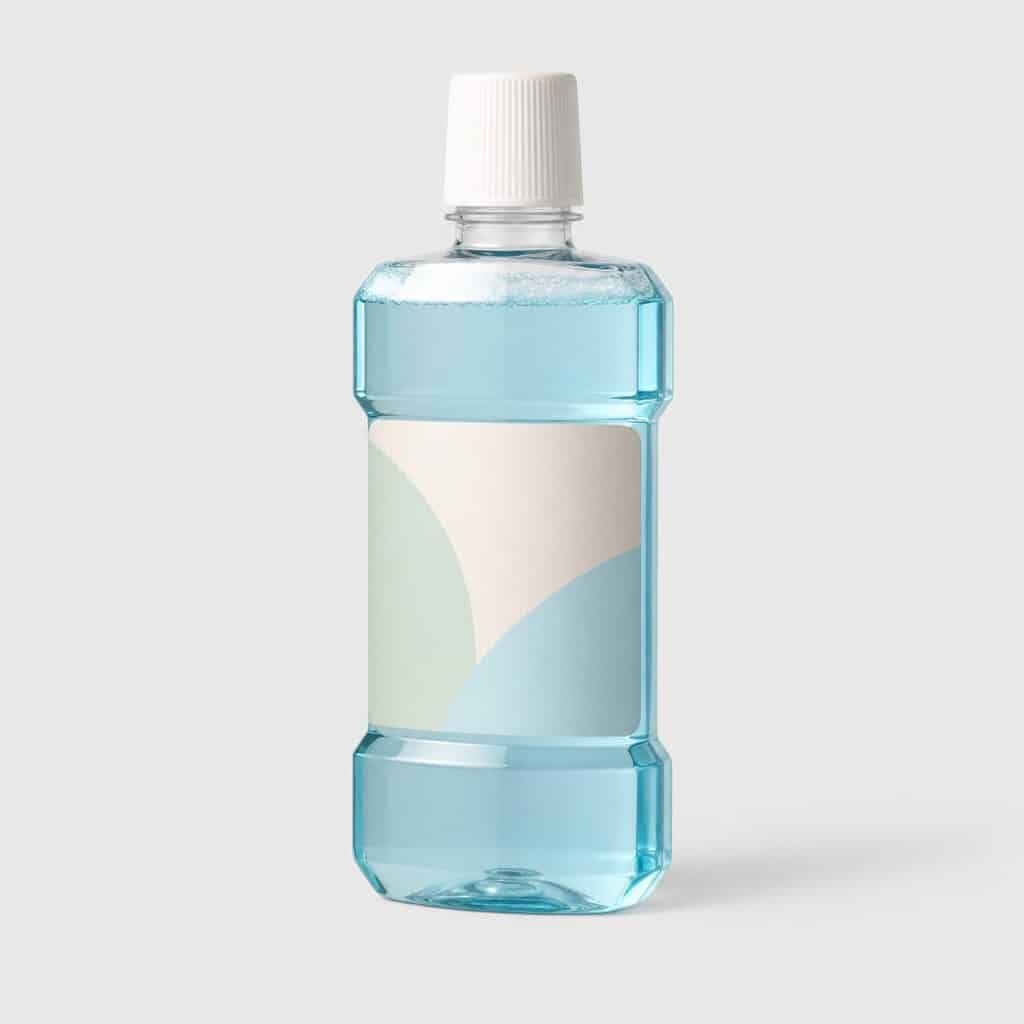 Flacon de bain de bouche apaisant pour la bouche