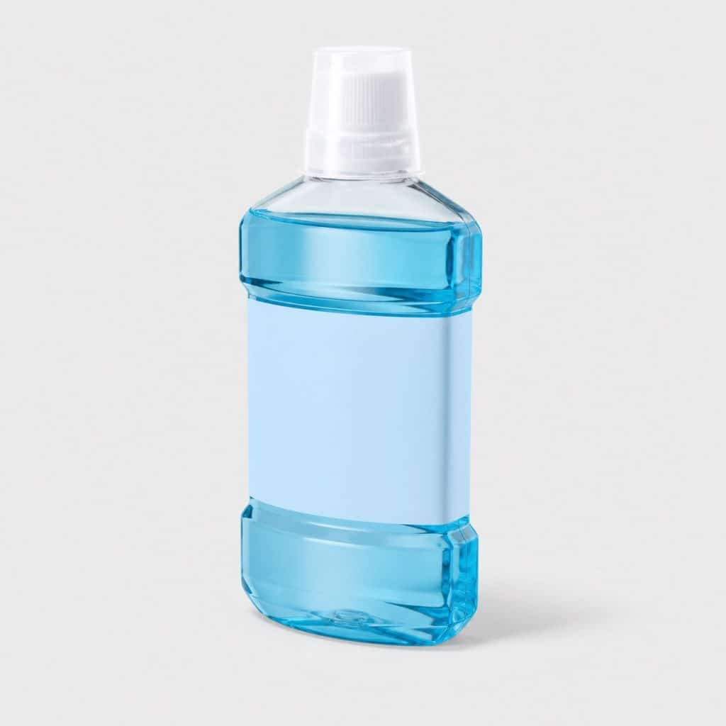 Flacon de bain de bouche doux sans alcool