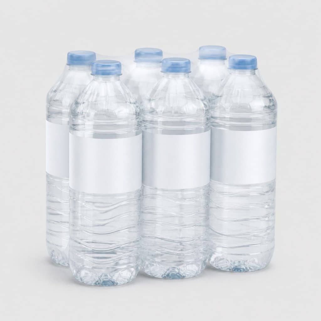Pack de 6 bouteilles d'eau minérale riche en magnésium