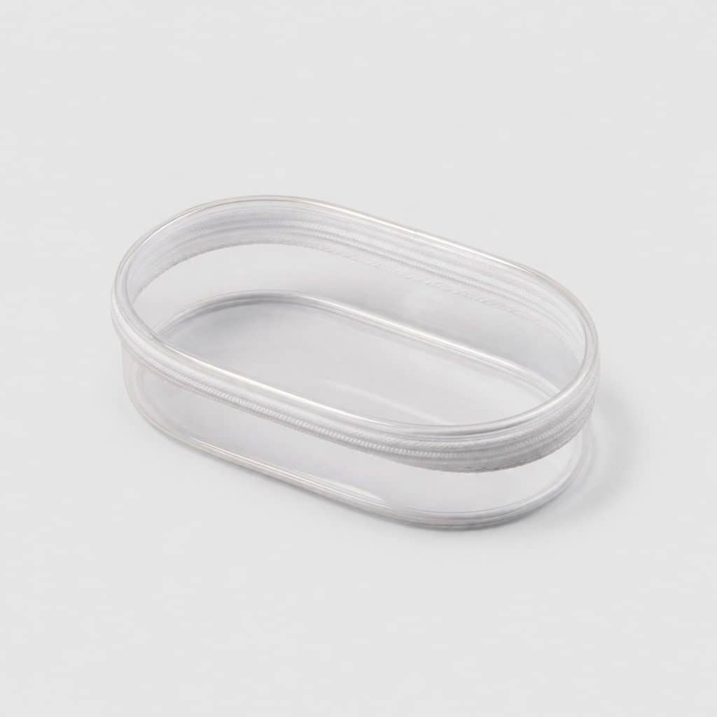 Étui de protection étanche transparent posé à plat