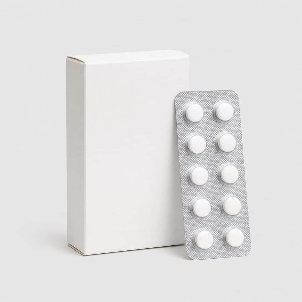 Boîte de zinc gluconate 15 mg en comprimés avec plaquette