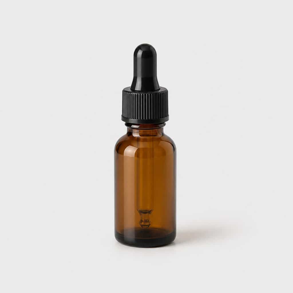 Flacon compte-gouttes d'huile essentielle de tea tree